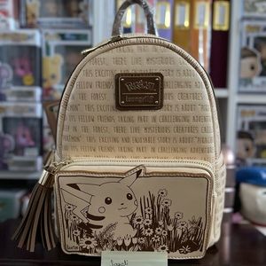 ‼️SOLD‼️ Sepia Pikachu Pokémon Embossed Loungefly backpack